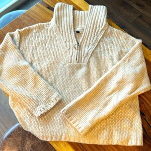 Cozy Cream 1/4 Zip Sweater